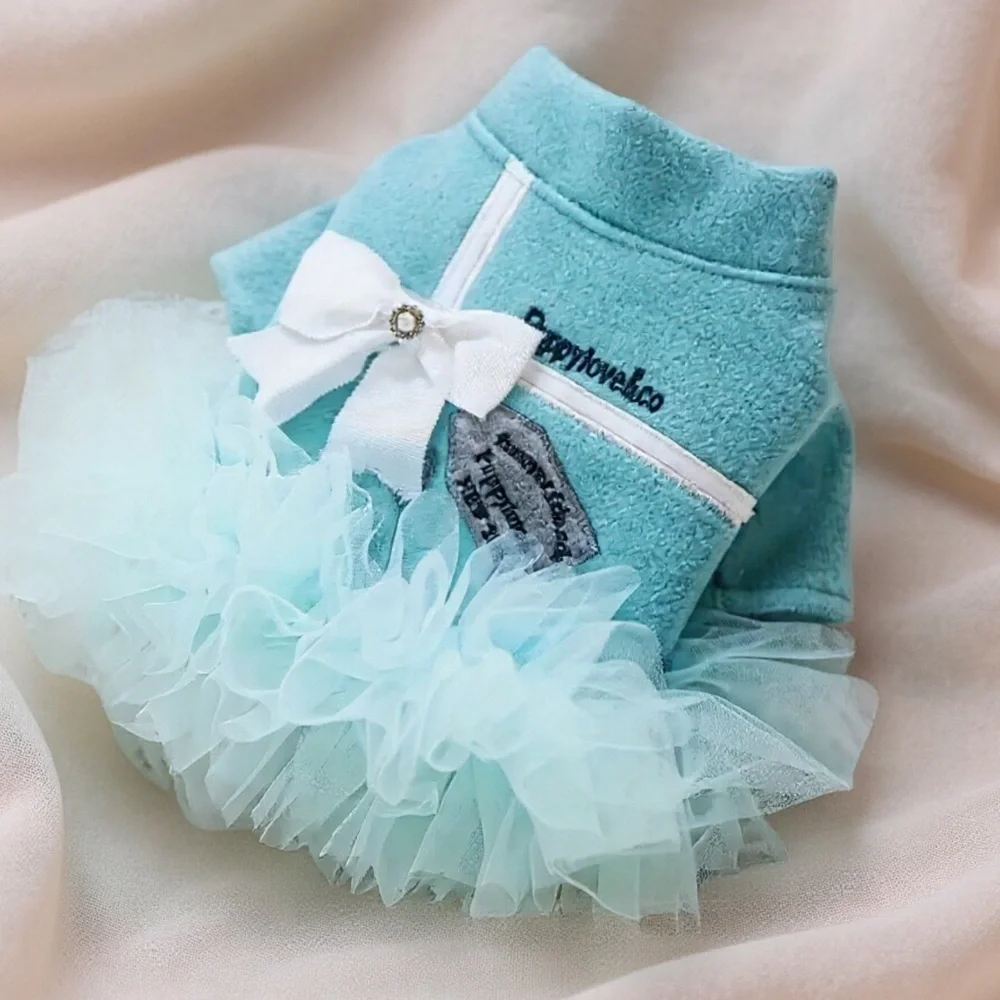 Puppy Love & Co. Tiffany Blue Princess Tutu Dress or Coat